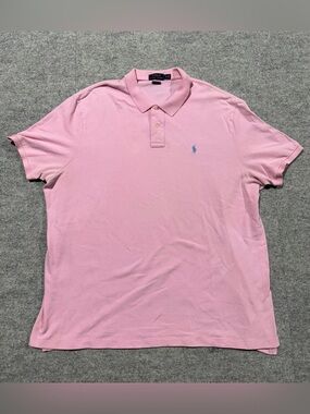 Polo Ralph Lauren Short Sleeve Classic Fit Shirt, Men’s Size 2XL, Pink